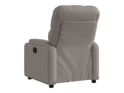 Poltrona elétrica reclinável tecido cinzento-acastanhado SHL95284