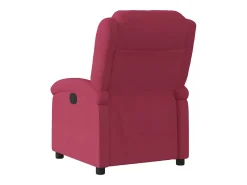Poltrona elétrica reclinável veludo vermelho tinto SHL264337