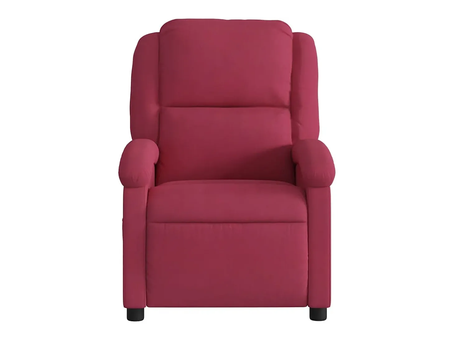 Poltrona elétrica reclinável veludo vermelho tinto SHL264337