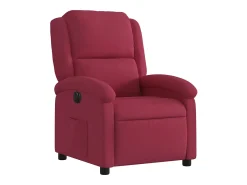 Poltrona elétrica reclinável veludo vermelho tinto SHL264337