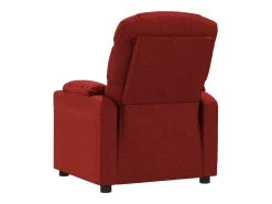 Poltrona elétrica reclinável tecido vermelho tinto SHL337749