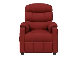 Poltrona elétrica reclinável tecido vermelho tinto SHL337749