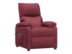 Poltrona elétrica reclinável tecido vermelho tinto SHL541821