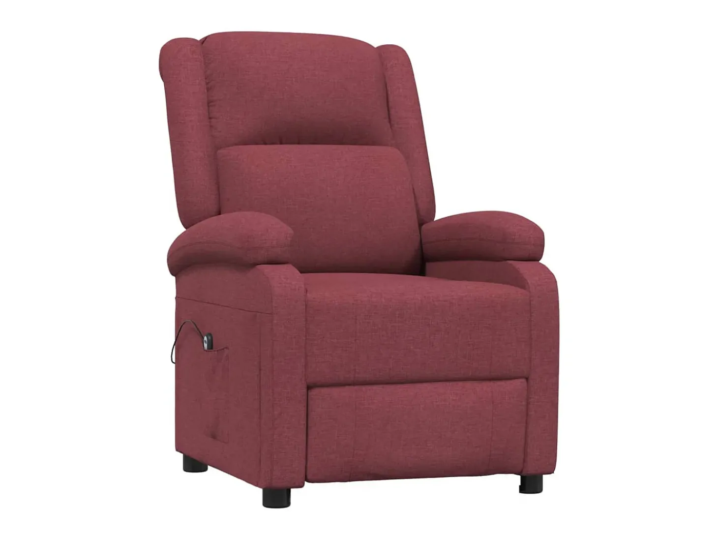 Poltrona elétrica reclinável tecido vermelho tinto SHL57925