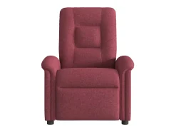 Poltrona elétrica reclinável tecido vermelho tinto SHL600653