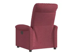 Poltrona elétrica reclinável tecido vermelho tinto SHL600653