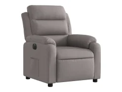 Poltrona elétrica reclinável tecido cinzento-acastanhado SHL674617