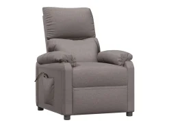 Poltrona elétrica reclinável tecido cinzento-acastanhado SHL694029