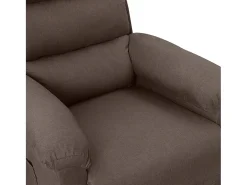 Poltrona elétrica reclinável tecido cinzento-acastanhado SHL663441