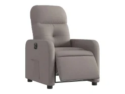 Poltrona elétrica reclinável tecido cinzento-acastanhado SHL849398
