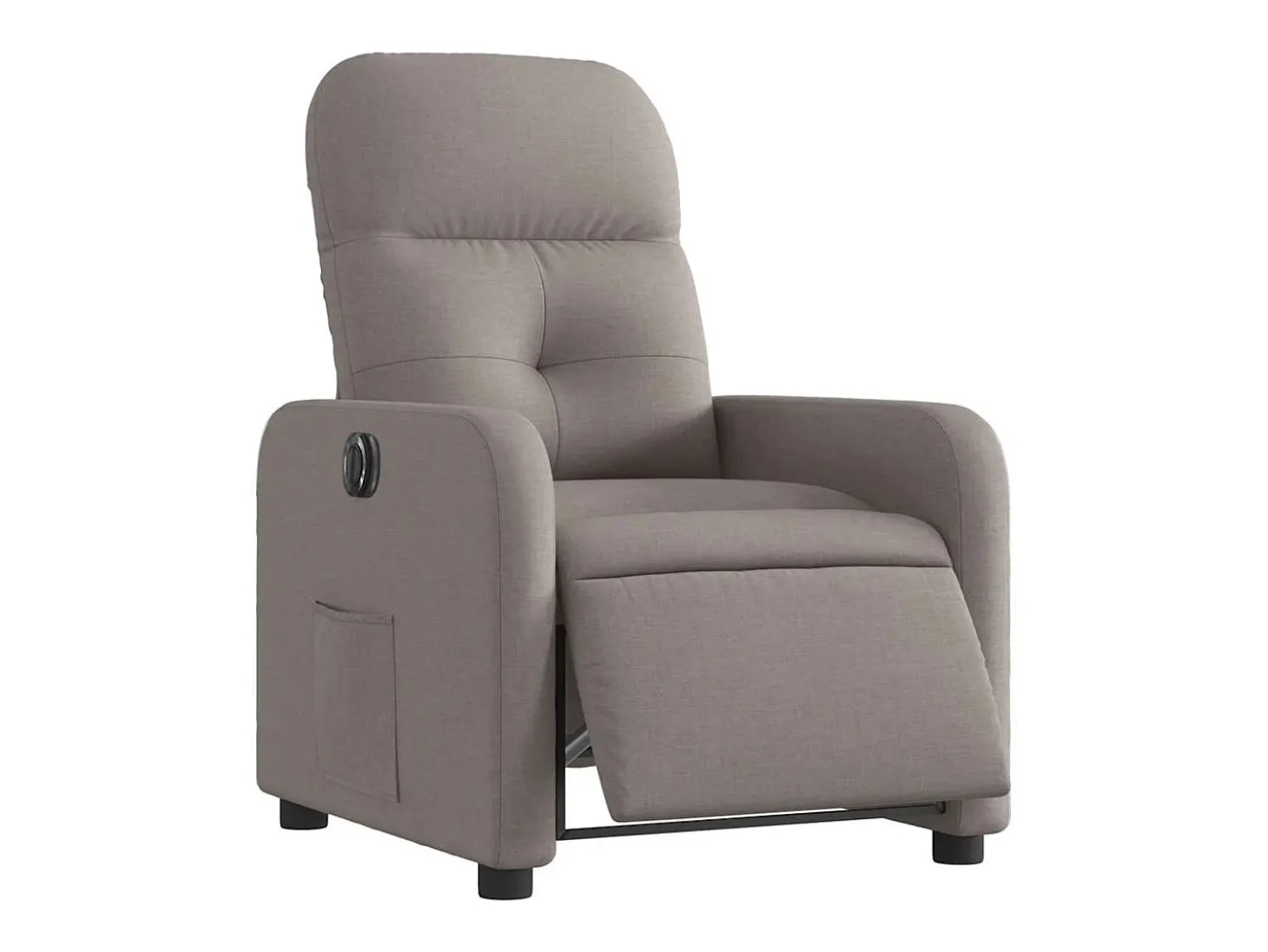 Poltrona elétrica reclinável tecido cinzento-acastanhado SHL849398