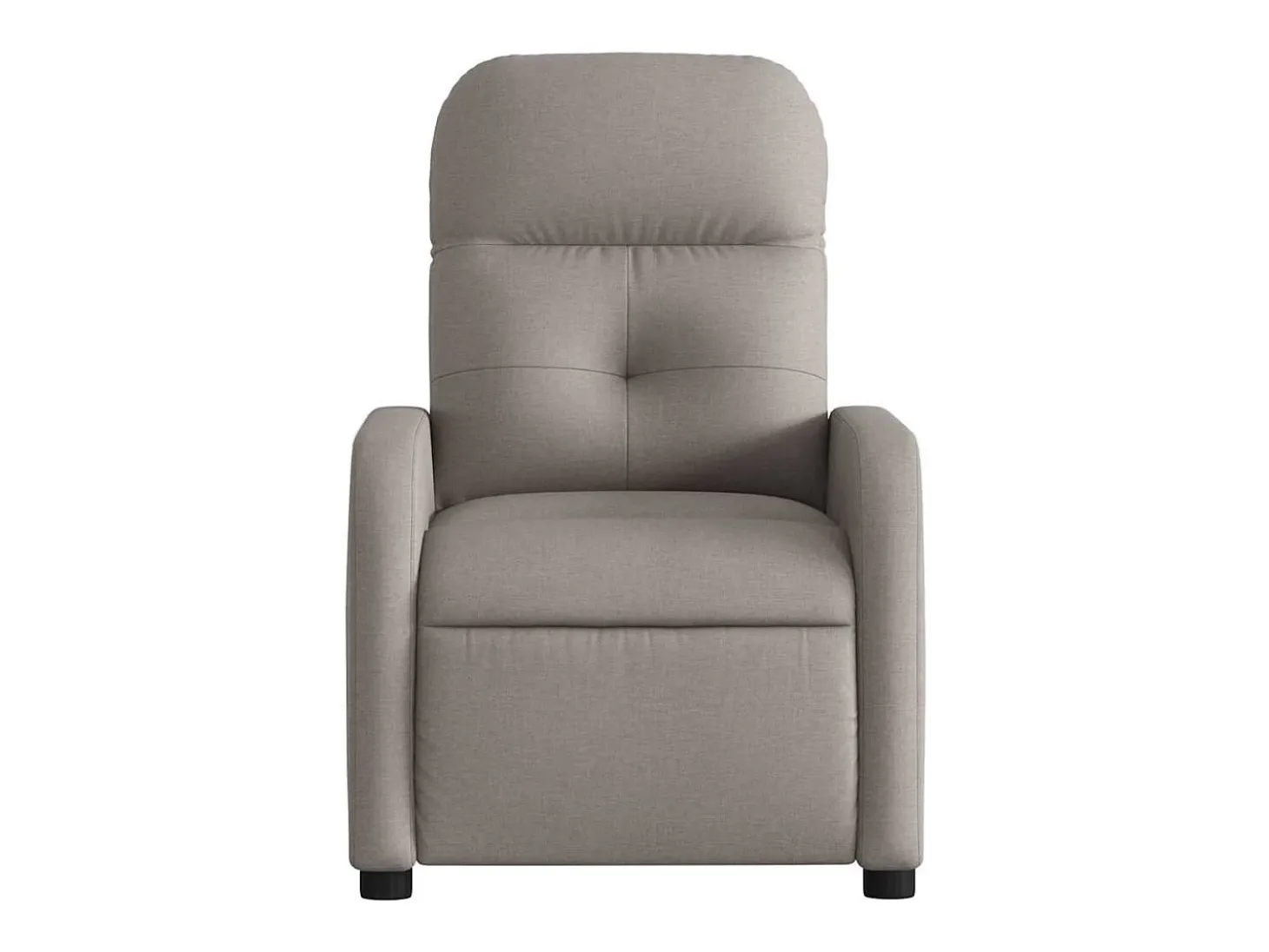 Poltrona elétrica reclinável tecido cinzento-acastanhado SHL849398