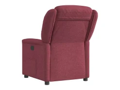 Poltrona elétrica reclinável tecido vermelho tinto SHL453385