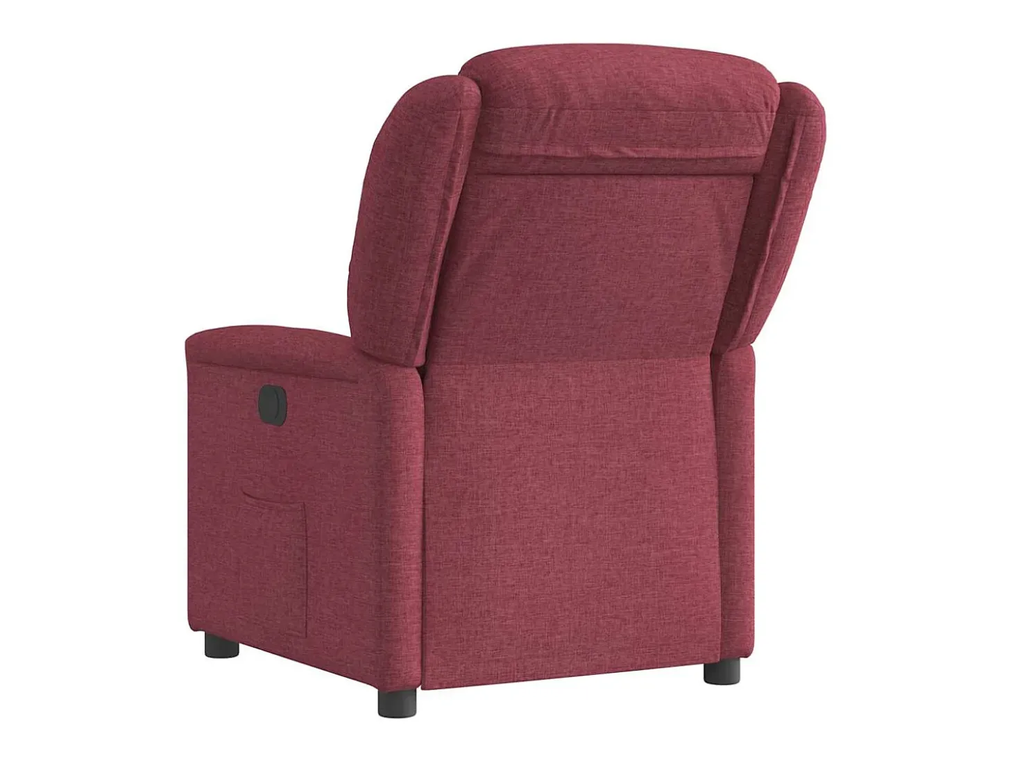 Poltrona elétrica reclinável tecido vermelho tinto SHL453385