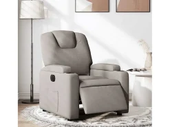 Poltrona elétrica reclinável tecido cinzento-acastanhado SHL845750
