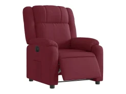 Poltrona elétrica reclinável tecido vermelho tinto SHL287973
