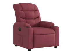 Poltrona elétrica reclinável tecido vermelho tinto PT387984