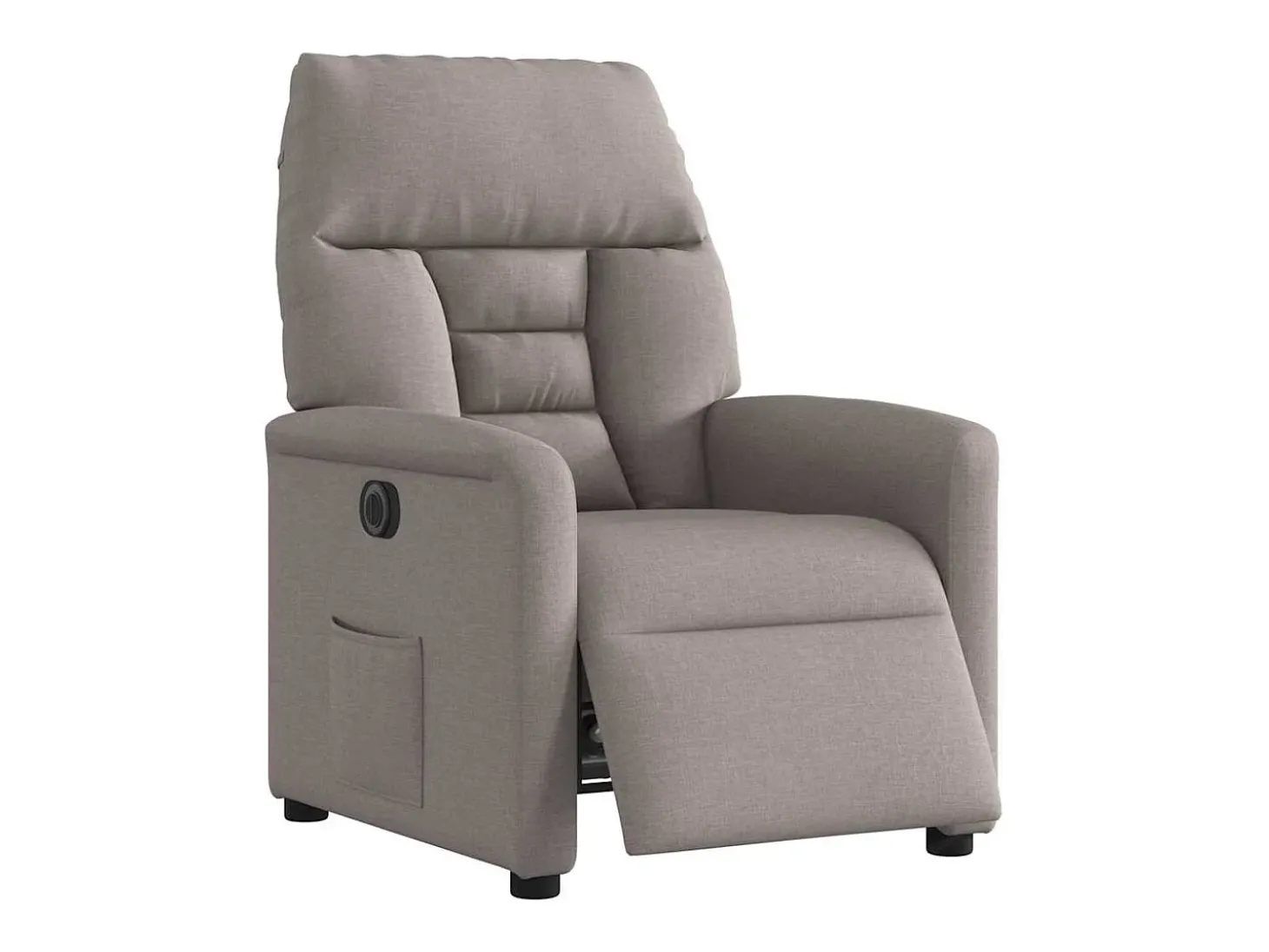 Poltrona elétrica reclinável tecido cinzento-acastanhado SHL311553