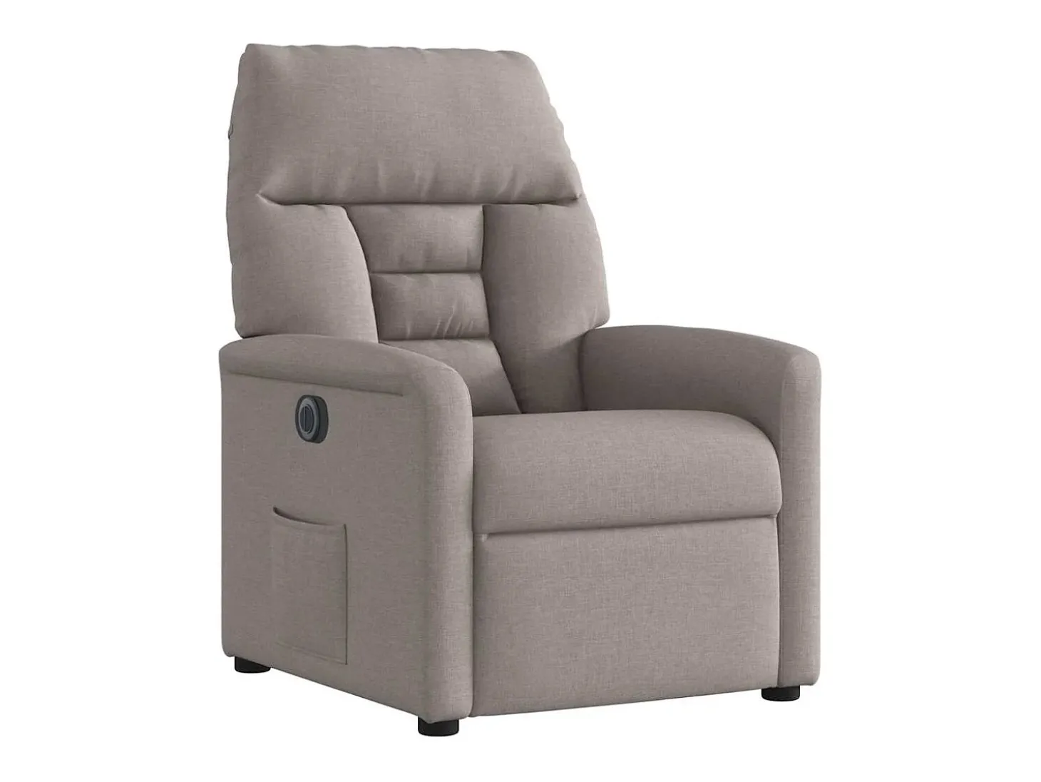 Poltrona elétrica reclinável tecido cinzento-acastanhado SHL311553