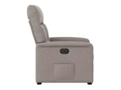 Poltrona elétrica reclinável tecido cinzento-acastanhado SHL311553