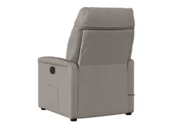 Poltrona elétrica reclinável tecido cinzento-acastanhado SHL311553