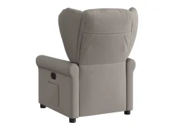 Poltrona elétrica reclinável tecido cinzento-acastanhado SHL598345