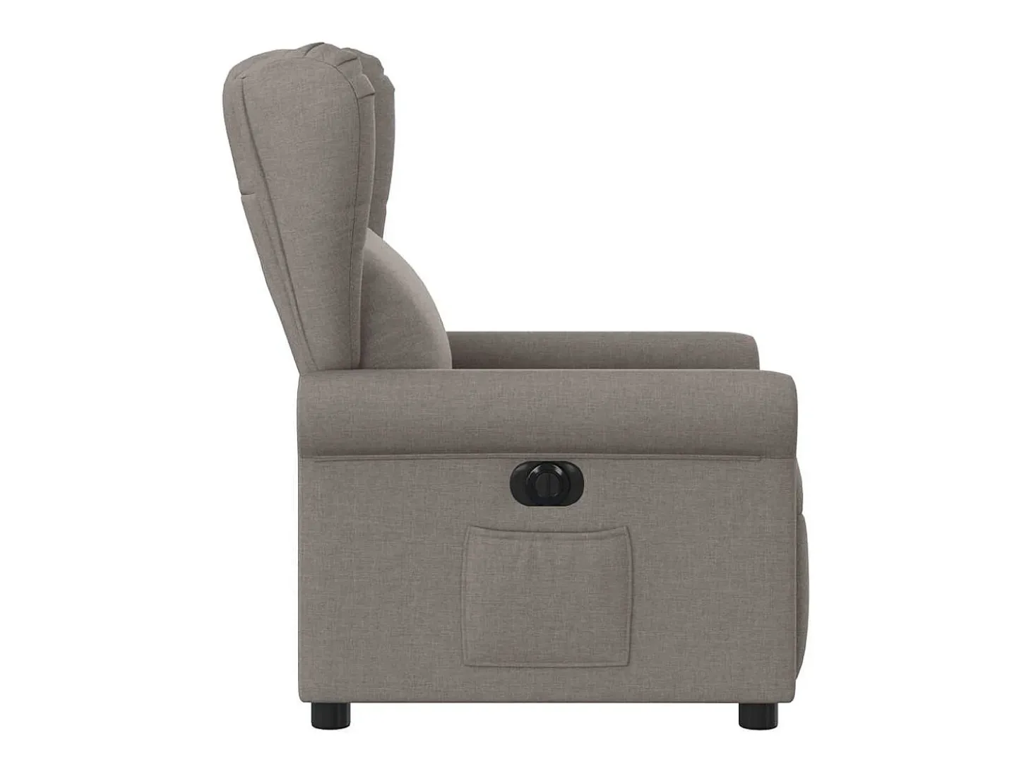 Poltrona elétrica reclinável tecido cinzento-acastanhado SHL598345