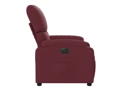 Poltrona elétrica reclinável tecido vermelho tinto SHL141465