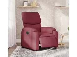 Poltrona elétrica reclinável tecido vermelho tinto SHL141465