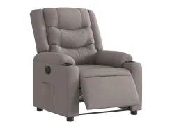 Poltrona elétrica reclinável tecido cinzento-acastanhado SHL83697