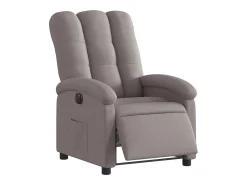 Poltrona elétrica reclinável tecido cinzento-acastanhado SHL535074