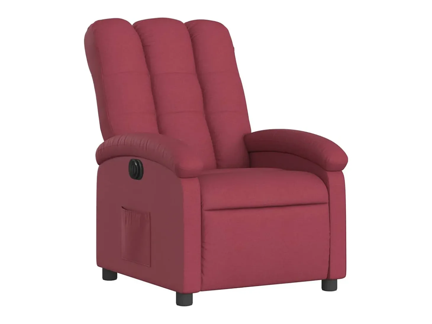 Poltrona elétrica reclinável tecido vermelho tinto PT890102