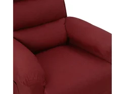 Poltrona elétrica reclinável tecido vermelho tinto SHL898828