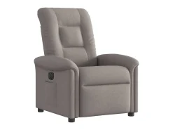 Poltrona elétrica reclinável tecido cinzento-acastanhado SHL85866