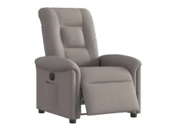 Poltrona elétrica reclinável tecido cinzento-acastanhado SHL85866