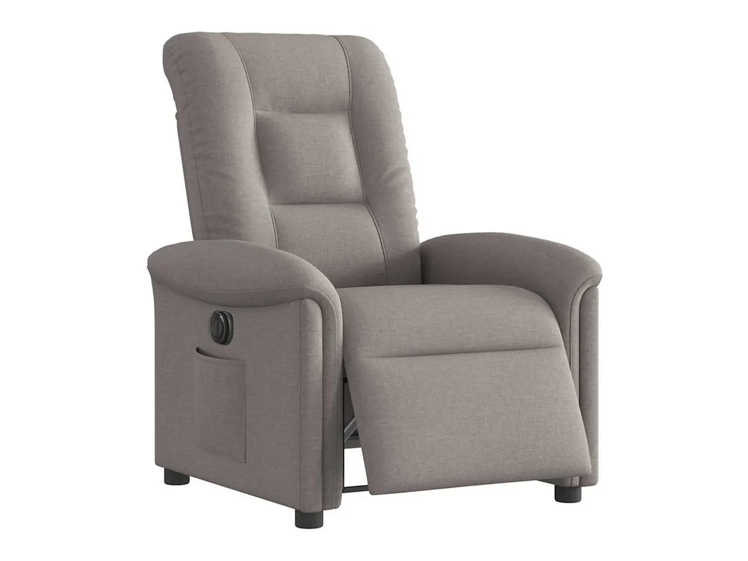 Poltrona elétrica reclinável tecido cinzento-acastanhado SHL85866
