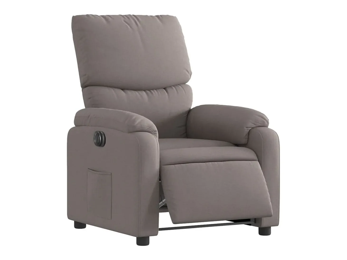 Poltrona elétrica reclinável tecido cinzento-acastanhado SHL81053