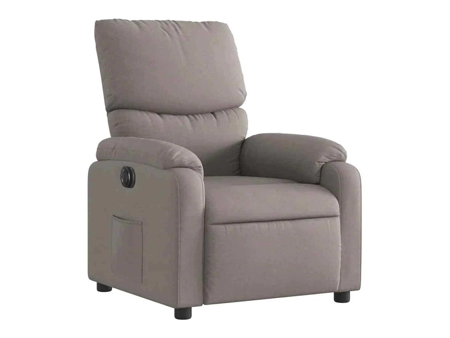 Poltrona elétrica reclinável tecido cinzento-acastanhado SHL81053