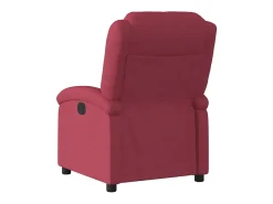 Poltrona elétrica reclinável tecido vermelho tinto SHL587077