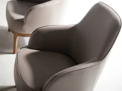 Poltrona em cuoro sintentico cinzento taupe 5043 ANGEL CERDA