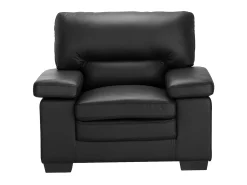 Poltrona em pele de búfalo Preto estilo design - MIMAS