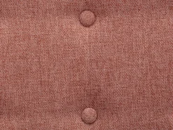 Poltrona em tecido cor-de-rosa capitonê estilo escandinavo VATELY