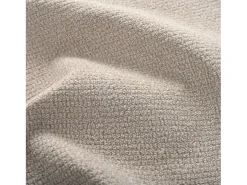 Poltrona giratória em chenille bege com almofada de assento de 20 cm, 71x60x71 cm