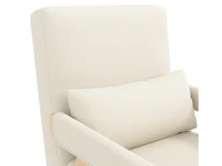 Poltrona individual 64x68,5x93 cm - conversível 3 em 1 - estofada - linho - bege + natural