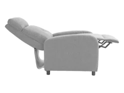 Poltrona reclinável Denmark, cinza claro, para sala de estar, 67x98x87 cm
