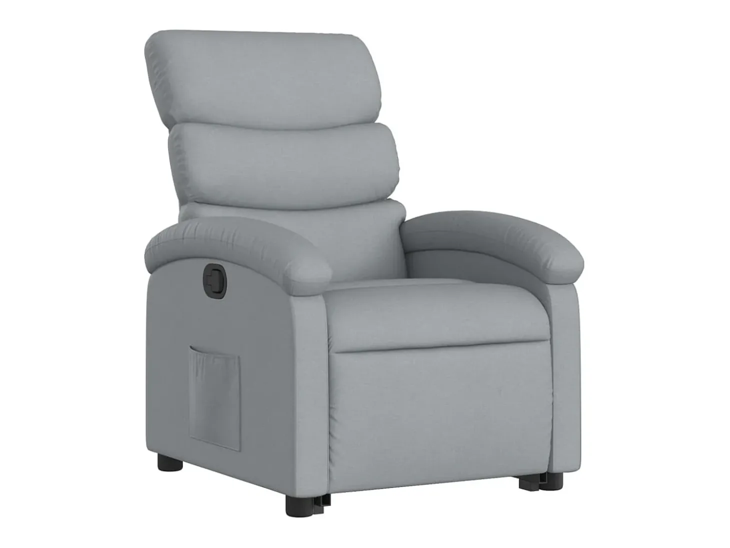 Poltrona reclinável elevatória tecido cinzento-claro PT117755