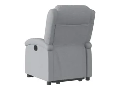Poltrona reclinável elevatória tecido cinzento-claro PT526266