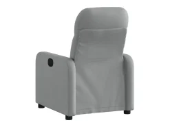 Poltrona reclinável elétrica tecido cinzento-claro PT670386