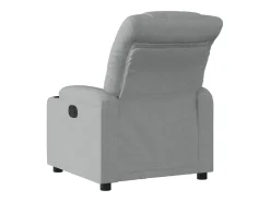 Poltrona reclinável elétrica tecido cinzento-claro PT609982