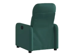 Poltrona reclinável tecido verde-escuro PT401706